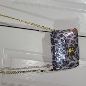 Big Buddha Santa Barbara   crossbody New Year's Eve Party sequins leopar…